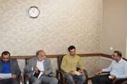 نشست محمدرضا صباغیان با رئیس و کارکنان شبکه دامپزشکی بهاباد