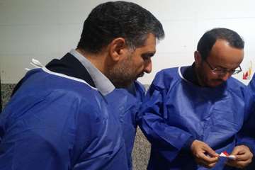 بازدید رئیس سازمان دامپزشکی کشور از کشتارگاه مرغ شیرکوه