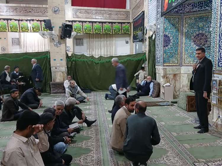 حضور مدیرکل دامپزشکی استان در مسجد شهید ساداتی